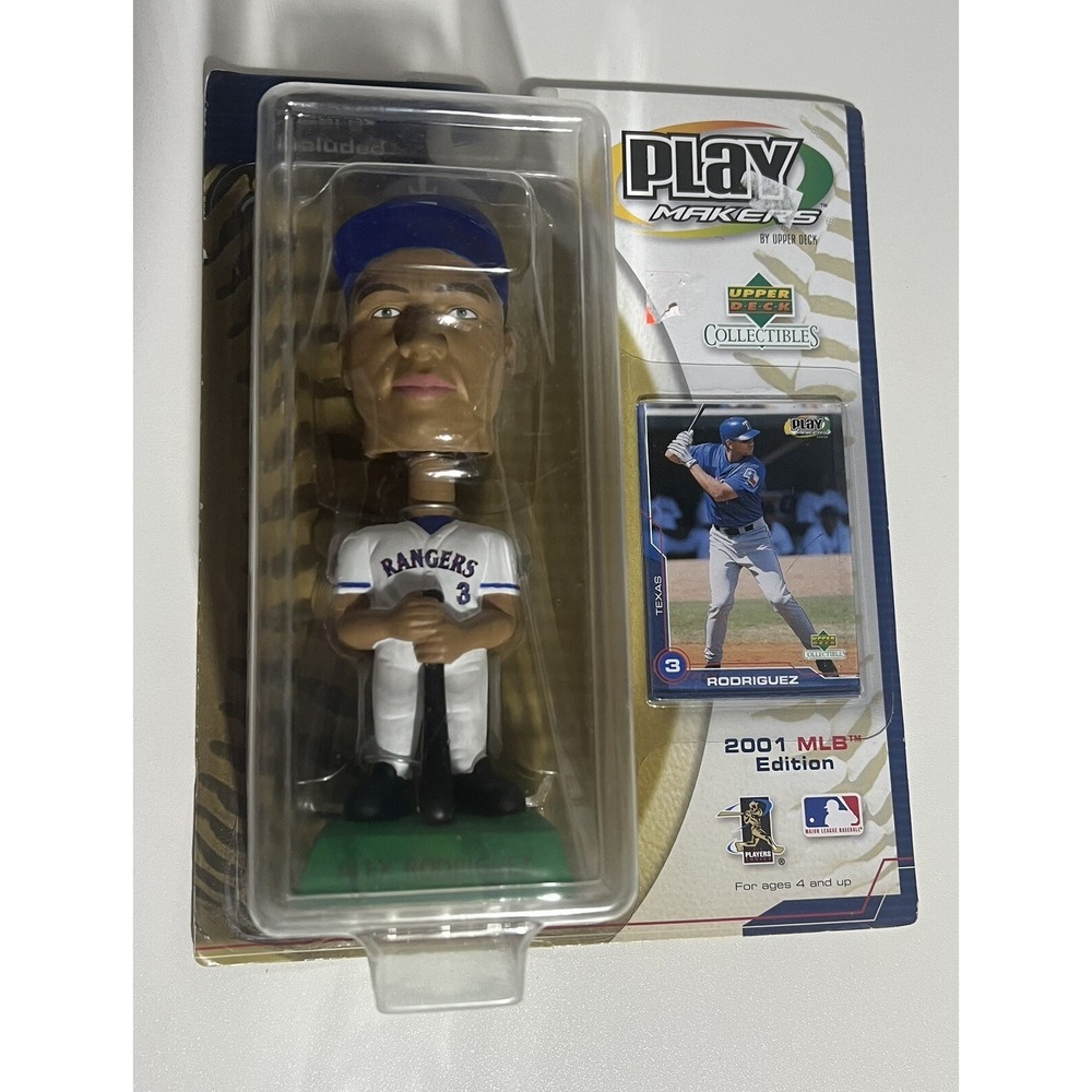 Alex Rodriguez UPPER DECK‎ Play Makers Collectibles 2001 Edition Bobble head NIP